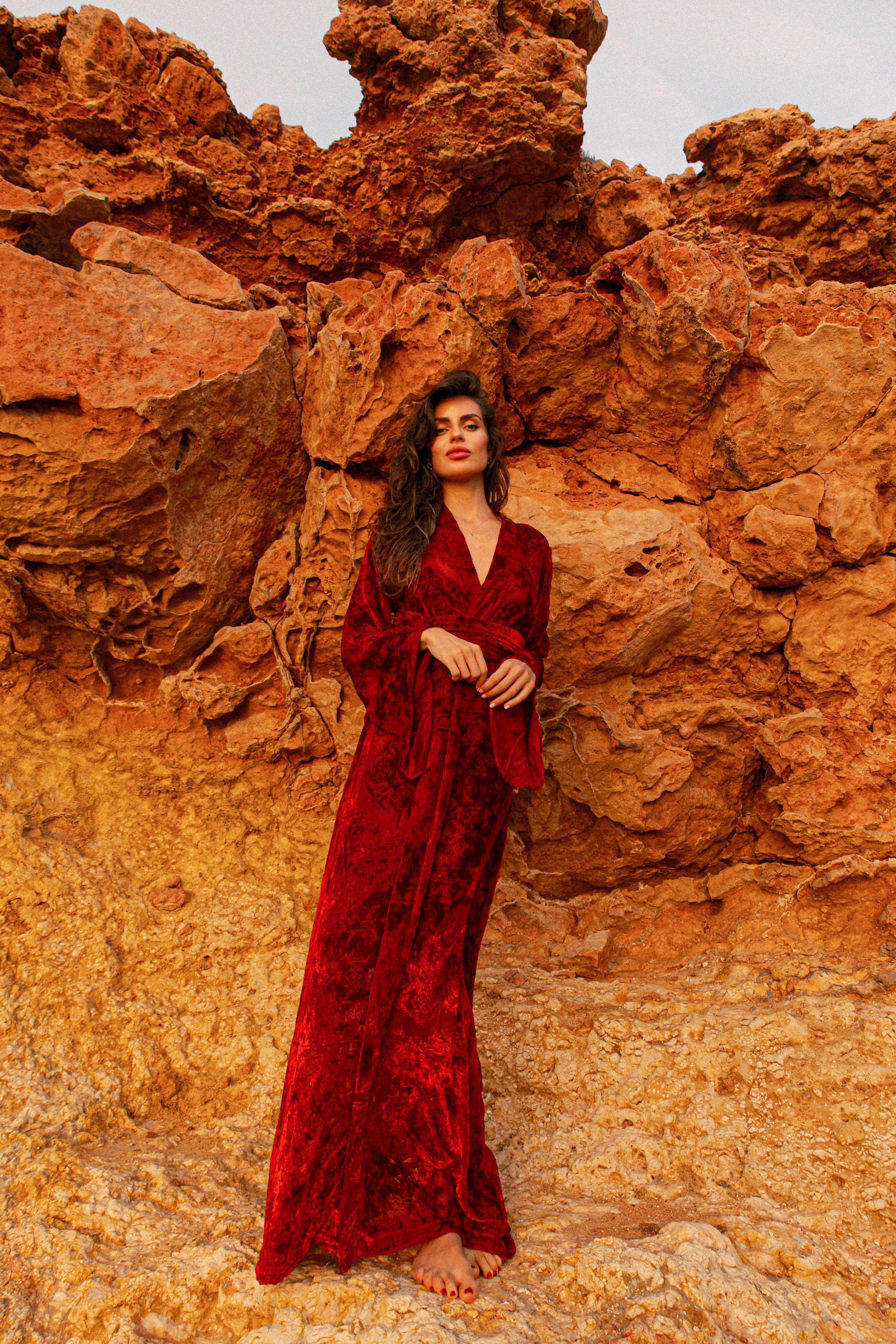 Geisha Code Kimono in Red