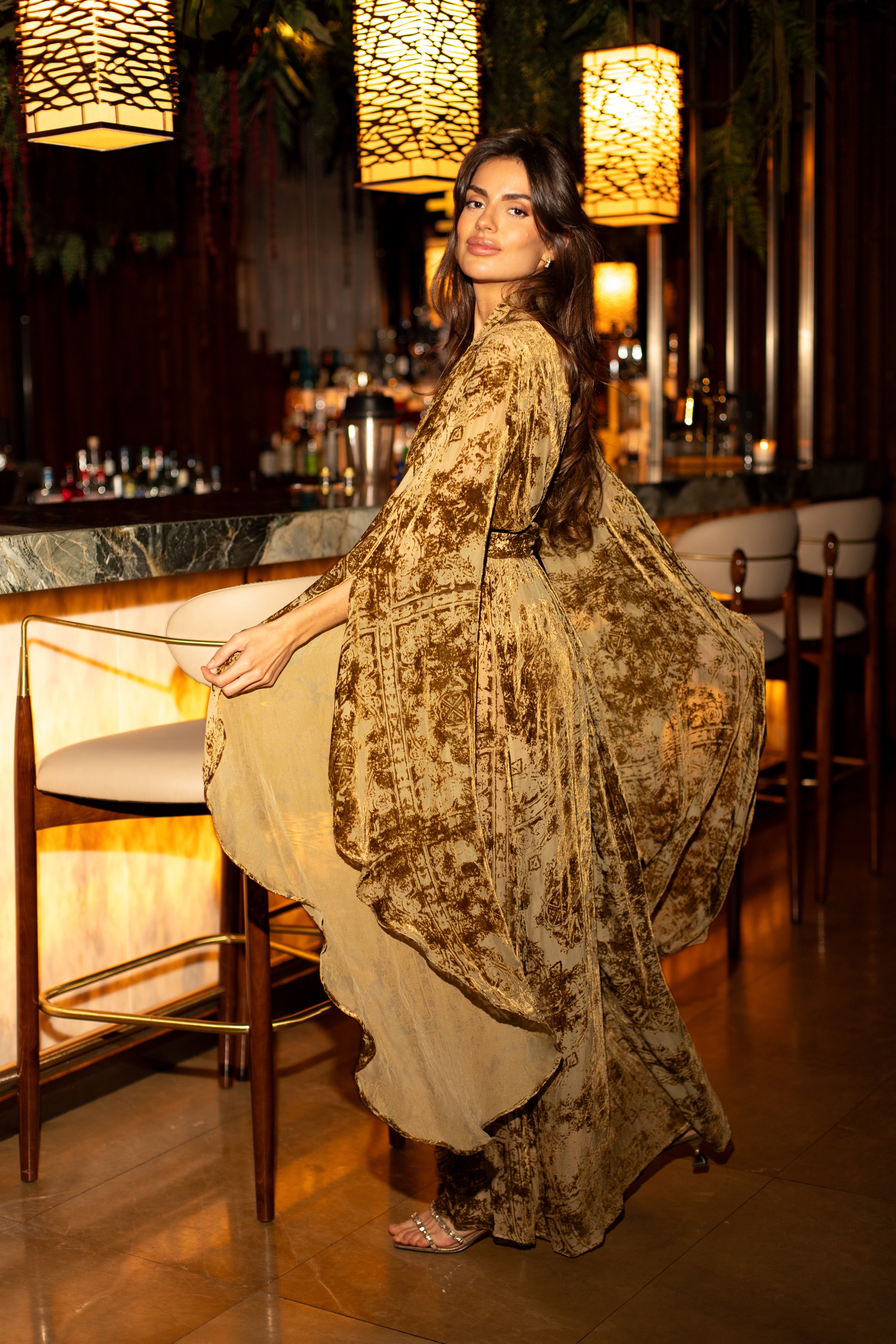 Gueisha Code Kimono - Green Olive